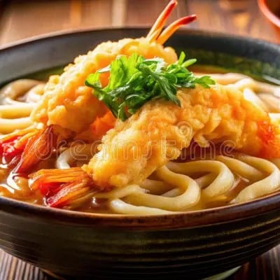 Tempura Shrimp Udon soup.