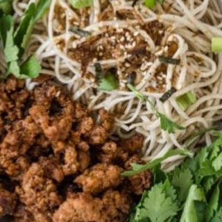 Cold Soba Noodle Salad with Karaage Chicken