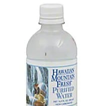 Hawaiian Mountain Fresh Water.