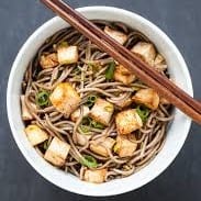 Cold Soba Noodle Salad with Tofu.